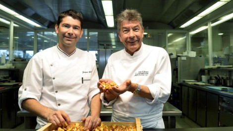 Jacques et Régis Marcon à Saint-Bonnet-le-Froid (Haute-Loire) © Maxppp - Richard Brunel